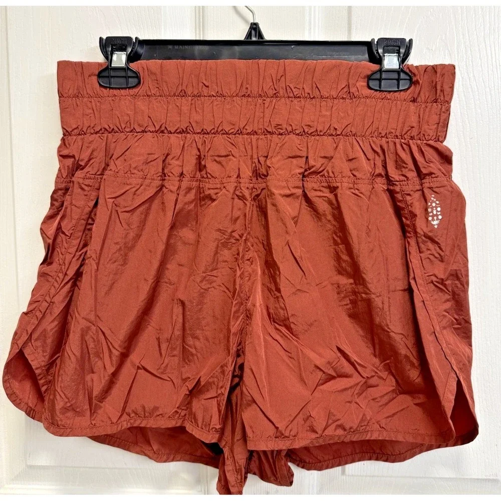 FP Movement Free People The Way Home Shorts Red Earth Size Large Flirty Fun